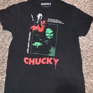 Chucky Black Horror Graphic Tee